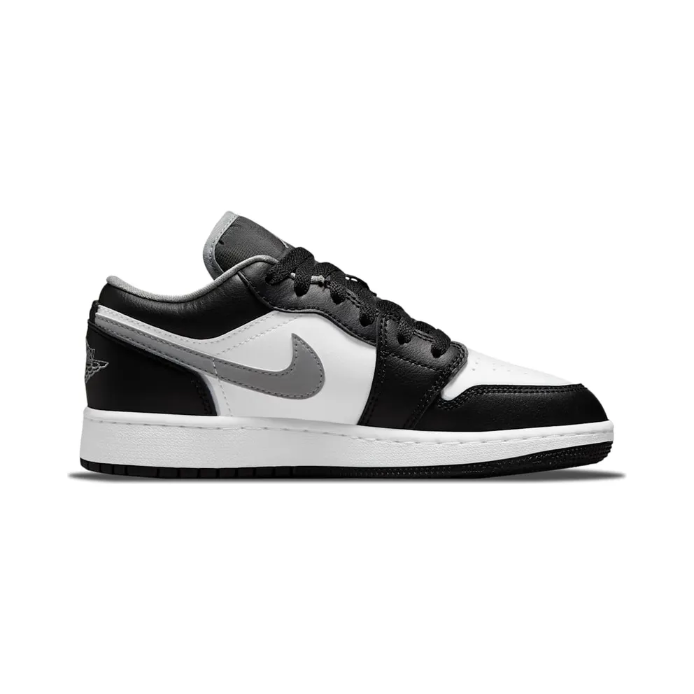 Jordan 1 Low Black White Grey (GS) (553560-040)