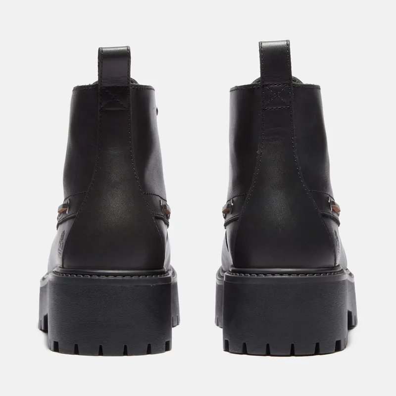 Timberland Stone Street Mid 7-Eye Platform Kiltie Boot Black Full-Grain (TB0A27YZ-W02)