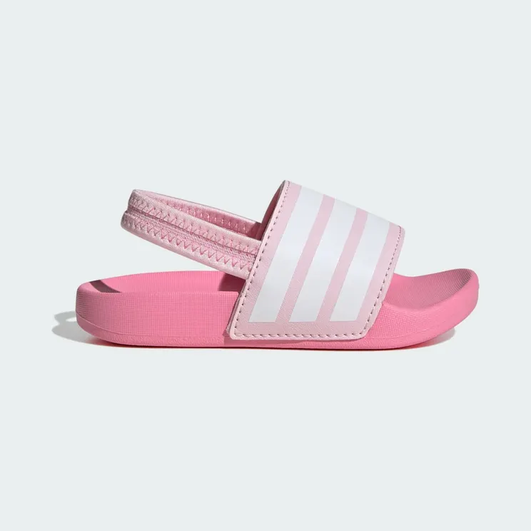 adidas Adilette Estrap Slides Kids “Clear Pink / Cloud White / Bliss Pink” (JR5326)