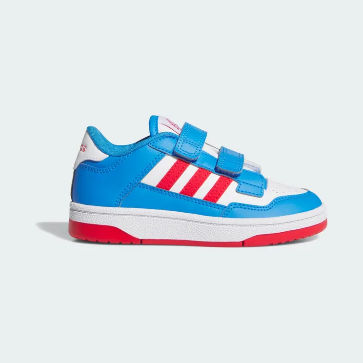 adidas Rapid Court Shoes Kids “Lucid Ray Blue / Pure Ruby / Cloud White” (JS4765)