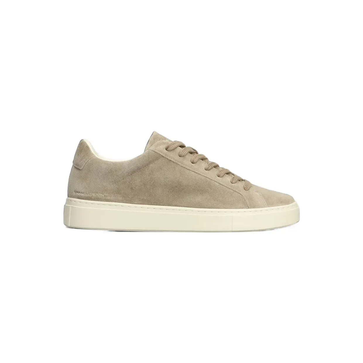 Crime London suede low-top sneakers – Beige (10908AA9)