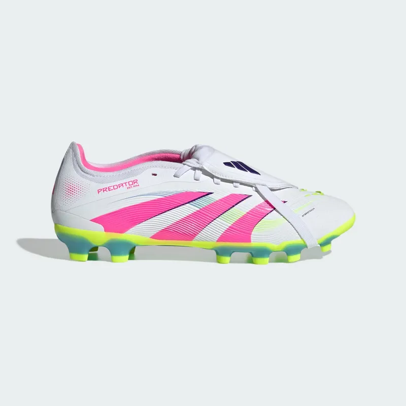 adidas Predator Pro Fold-Over Tongue FG/MG Cloud White Lucid Pink Lucid Lemon (JR0444)
