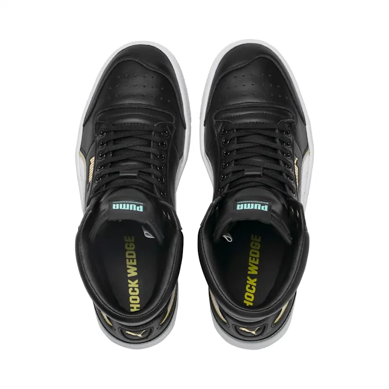 Puma Ralph Sampson Mid OG Black Teal Puma Black/Puma White-Teal (370842-01)