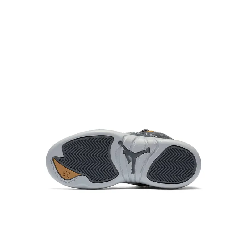 Jordan 12 Retro Dark Grey (PS) Dark Grey/Dark Grey-Wolf Grey (151186-005)