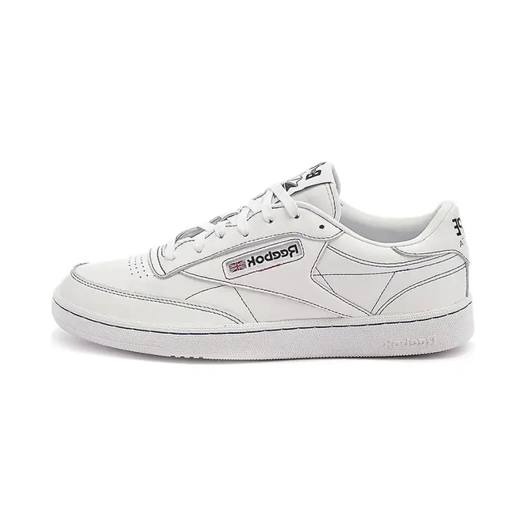 Reebok x BAPE Club C 85 White/Red/Blue (Q47367)