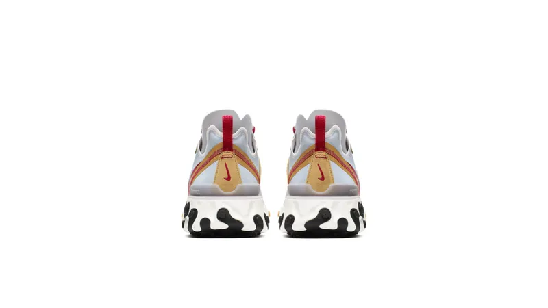Nike React Element 55 Pure Platinum Club Gold Red Pure Platinum/Club Gold-Desert Sand (CK6682-001)