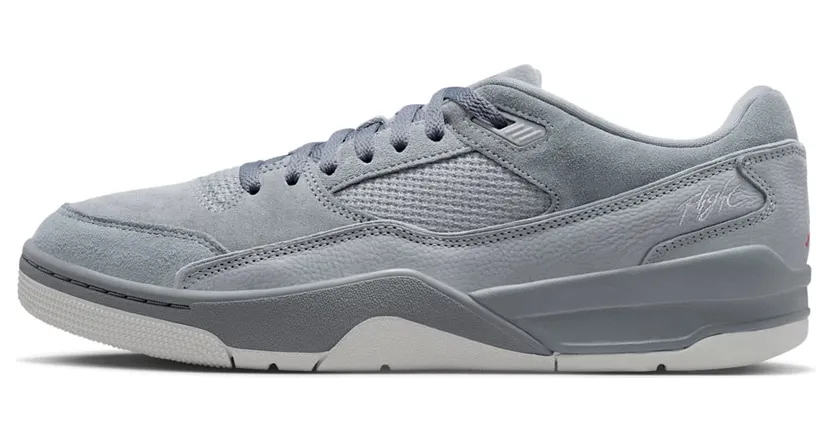 Jordan Flight Court “Cool Grey/Red” (HF3255-007)