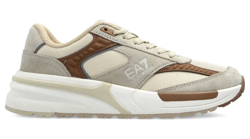 Ea7 Emporio Armani Sneakers mit Logo-Applikation – Nude (7X000359AF19081)