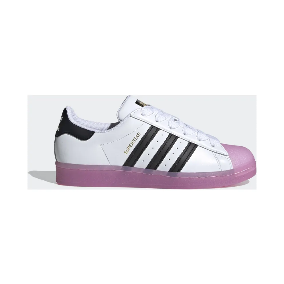 adidas Superstar Schuh Cloud White / Core Black / Shock Purple (FW3554)