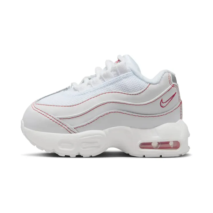 Nike Air Max 95 OG “White / University Red / Wolf Grey” (HQ6365-101)