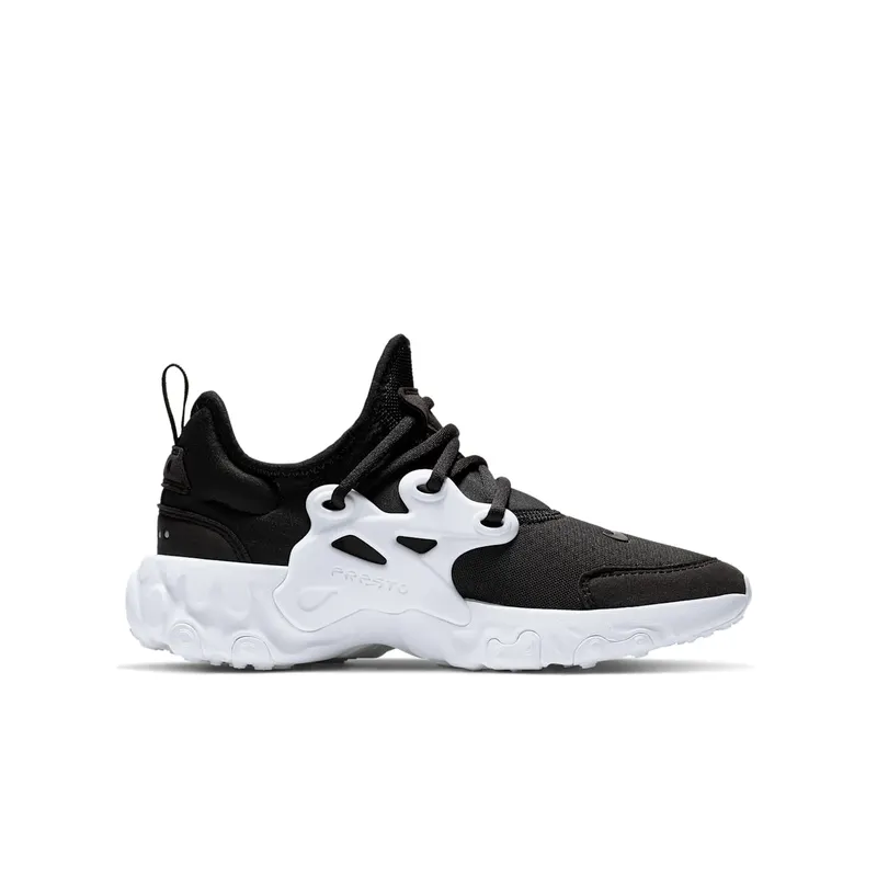 Nike React Presto Black White (GS) Black/Black-White (BQ4002-001)