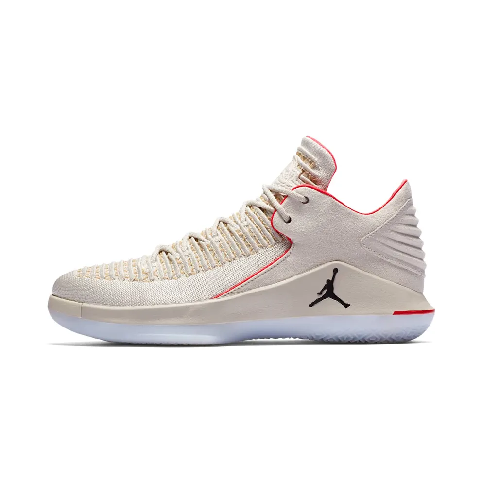 Jordan XXXII Low Gordon St. Light Bone/Black-Vachetta Tan-Infrared (AA1256-004)