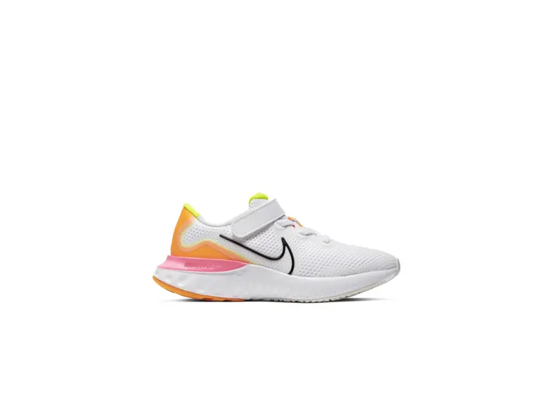 Nike Renew Run White Pink Blast (PS) White/Platinum Tint/Pink Blast (CT1436-100)