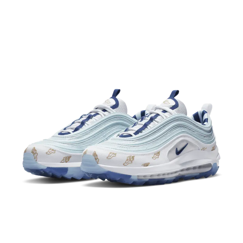 Nike Air Max 97 Golf Wings White/Topaz Mist-Celestial Gold-Deep Royal (CK1220-100)