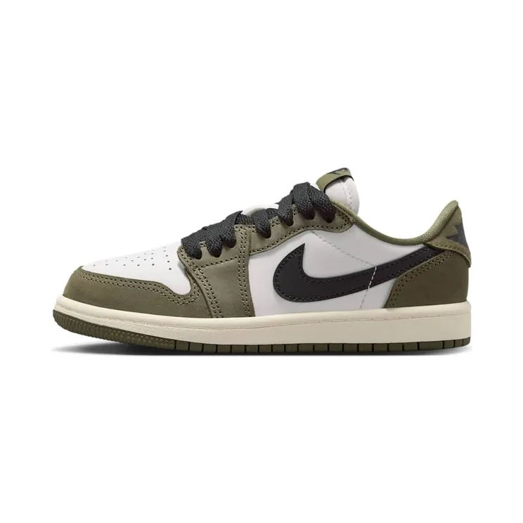 Jordan 1 Retro Low OG PS “Medium Olive / Summit White / Sail / Black” (HQ6996-200)
