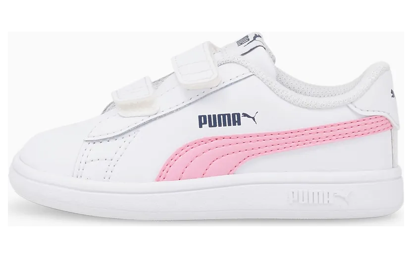 Puma Smash v2 Kinder Weiß/Rosa (365174-35)