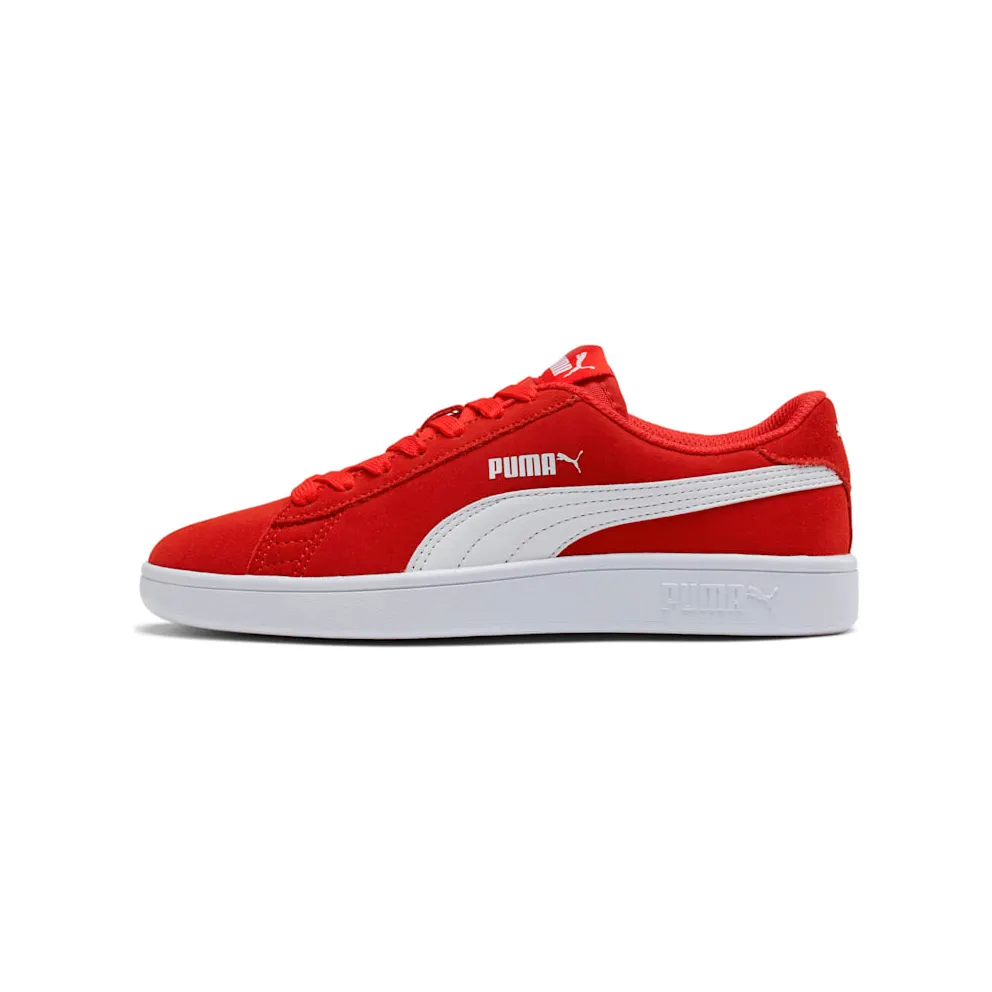 Puma Smash v2 Suede Jr Red/White (36517603)