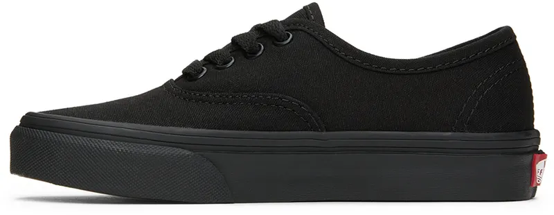 Vans Kids Black Authentic Little Kids (VN000WWXENR1)