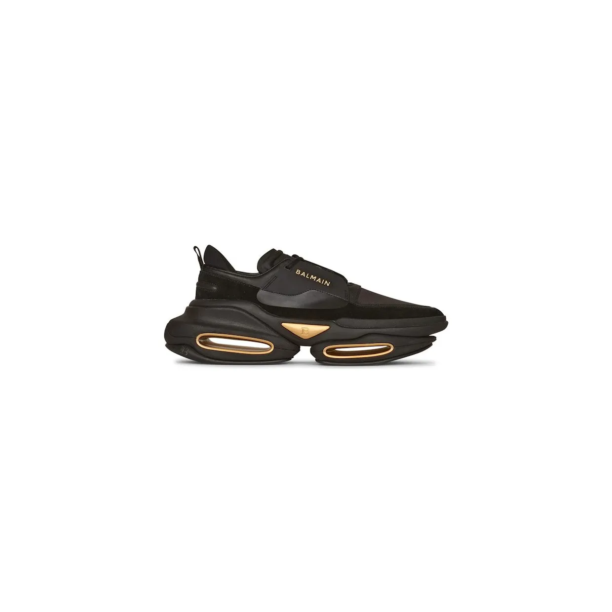 Balmain B-Bold Low-Top Black Gold (YM1VI277LSSE0PA)