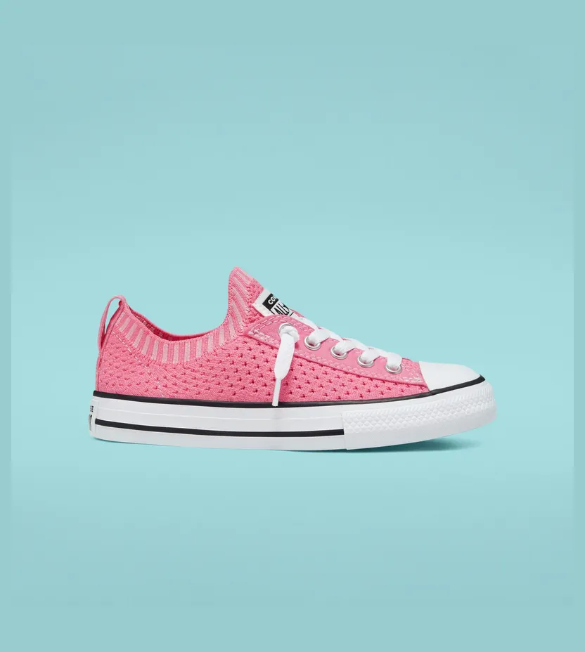 Converse Summer Knit Chuck Taylor All Star Knit Instapper voor kids Pink/black/white (667568C)