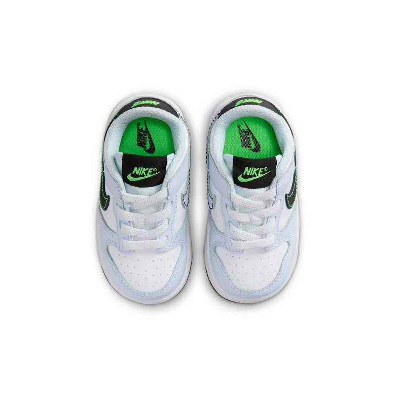 Nike Dunk Low White Football Grey Green Strike Black (FB9107-107)
