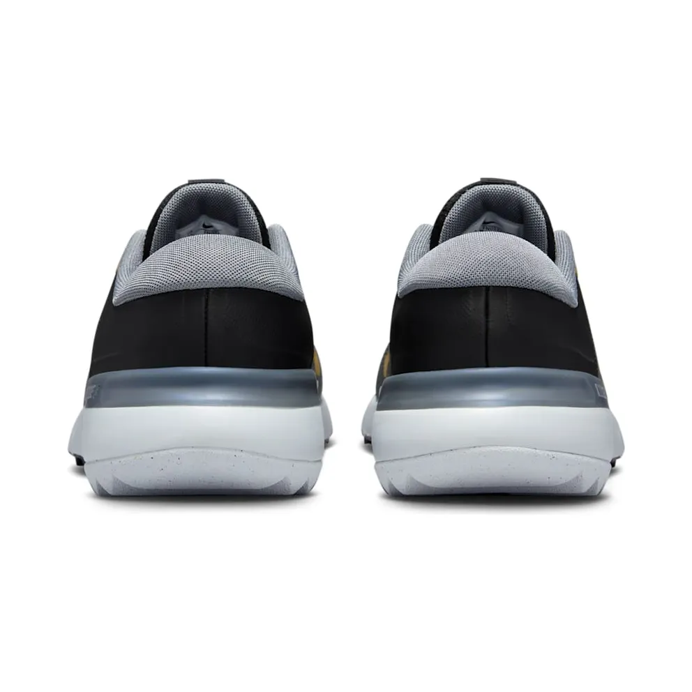 Nike Free Golf Next Nature “Black Cool Grey Pure Platinum Infinite Gold” (FN0332-003)