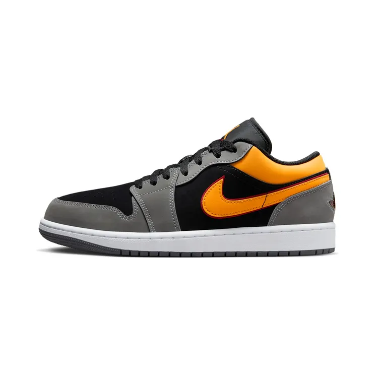 Air Jordan 1 Low “Black / Light Graphite / Cardinal Red / Vivid Orange” (FN7308-008)