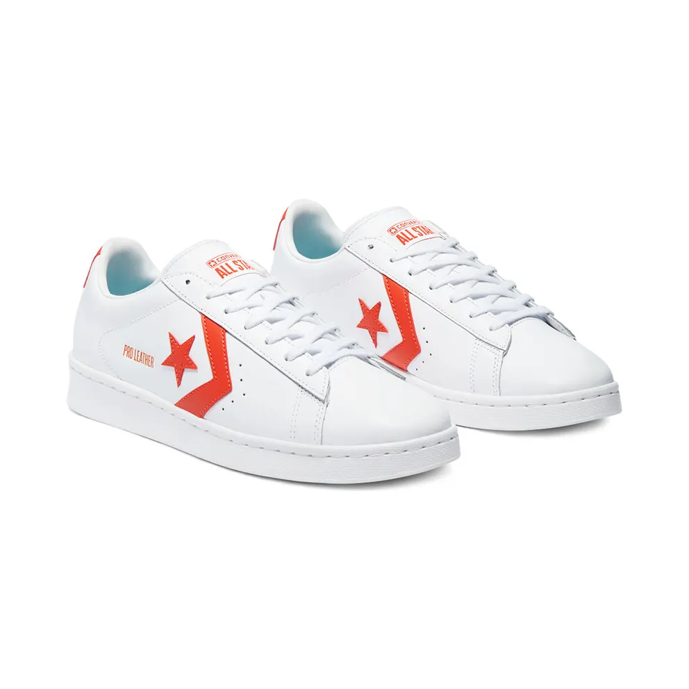 Converse Pro Leather Low Top White/bright Poppy/white (170756C)