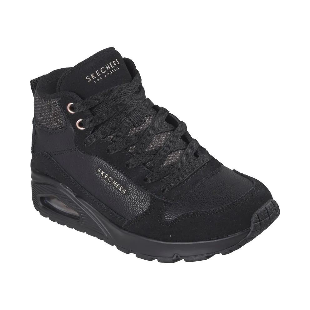 Skechers UNO – Stacre Shine Sneaker Black