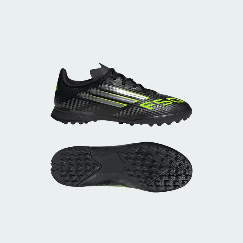 adidas F50 League Turf Core Black Iron Metallic Lucid Lemon (JH9999)