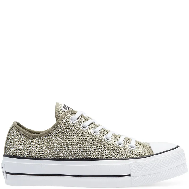 Converse Ademende Platform Chuck Taylor All Star Low Top Light Field Surplus/white (570791C)