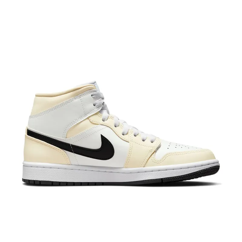 Air Jordan 1 Mid Coconut Milk – “Coconut Milk / Black-summit White-white” (BQ6472-121)