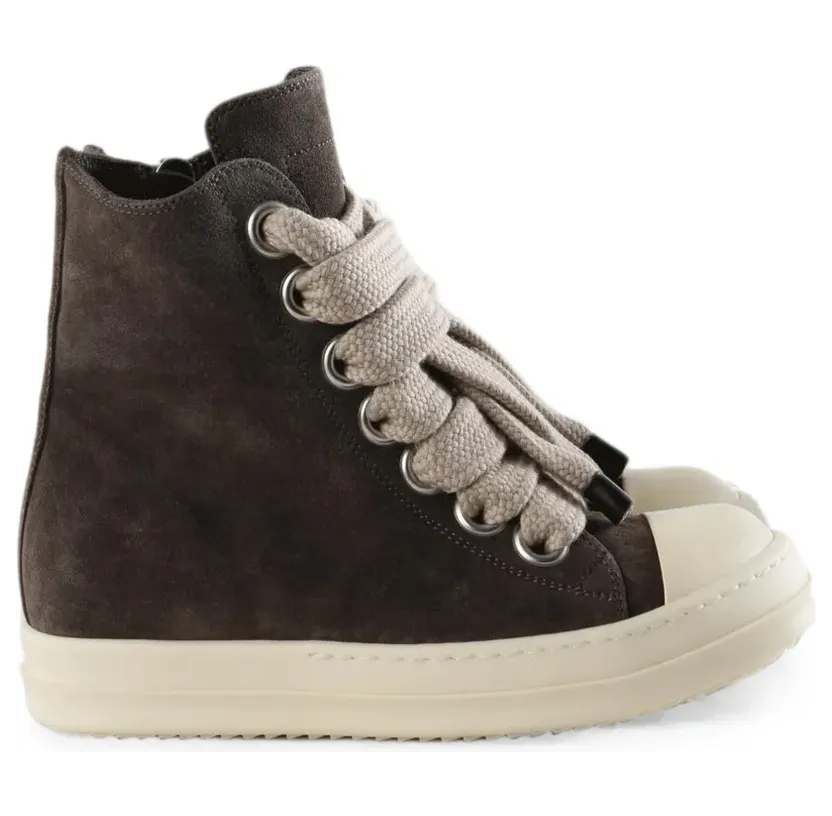 Rick Owens Jumbolace high-top met jumbokant “Brown” (RP02F5878LVSW2)