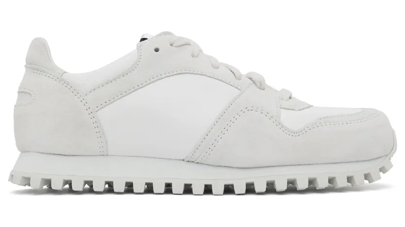 Spalwart White Marathon Trail Low Nappa Sneakers (97035730000)