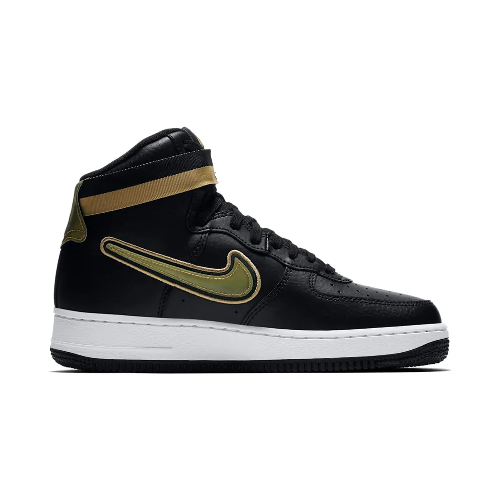 Nike Air Force 1 High NBA Black Metallic Gold Black/White-Metallic Gold (AV3938-001)