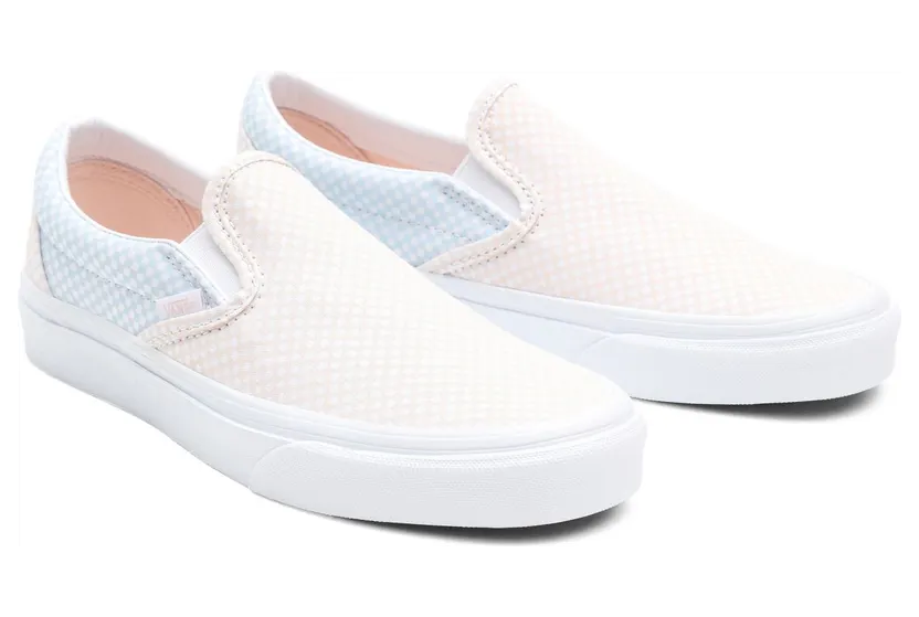 VANS Pastel Checkerboard Classic Slip-on Schoenen Wit (VN0A33TB44A)