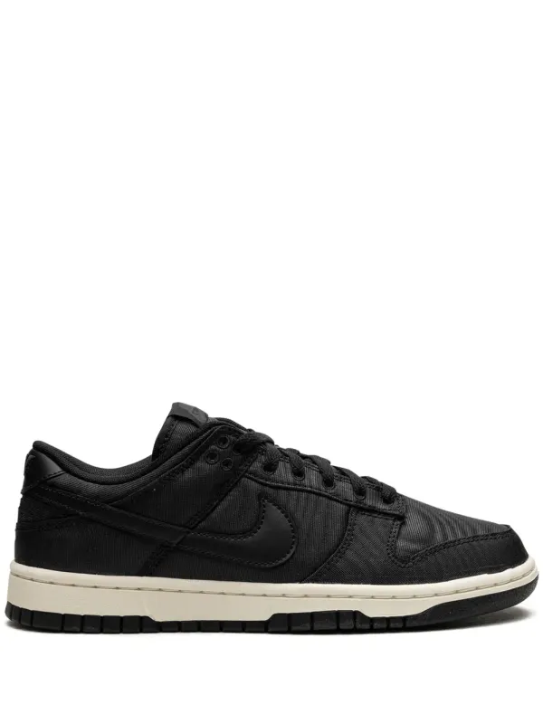 Nike Dunk Low Retro PRM Black Canvas – Black (DV7211)