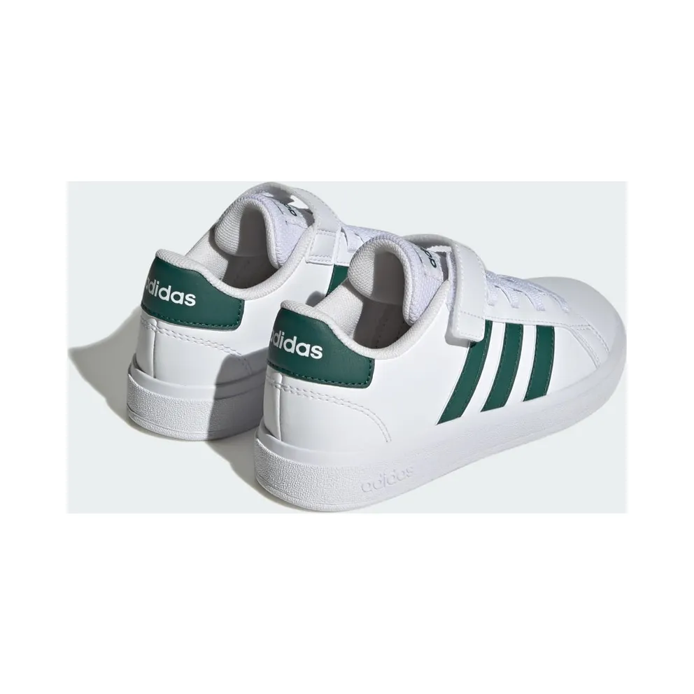 adidas Grand Court Court with Elastische Veters and Velcro Cloud White / Collegiate Green / Cloud White (IG4842)