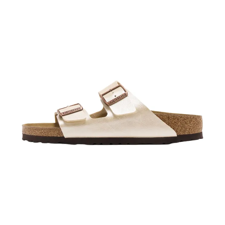 Birkenstock Arizona Birko-Flor “Graceful Pearl White – Narrow” (1009921)