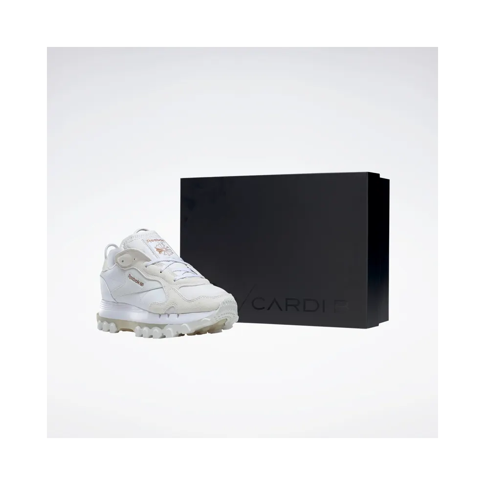 Reebok Cardi B Classic Leather Shoes Cloud White / Pure Grey 1 / Golden Bronze (H00686)