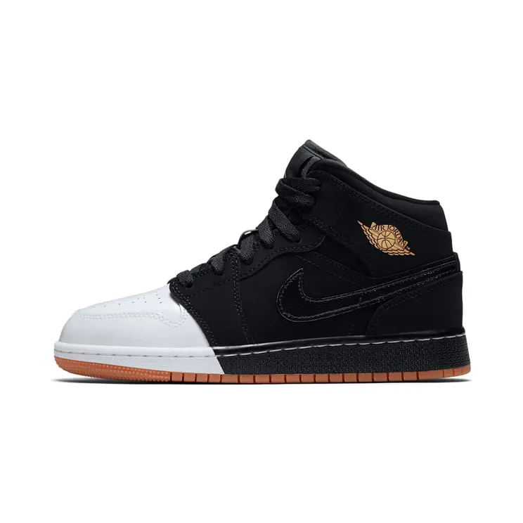 Air Jordan 1 Mid GG Gold and Gum Pack (555112-021)