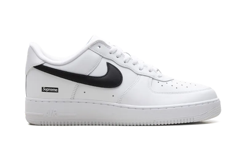 Nike Air Force 1 Low “Supreme – Mini Box Logo White / Black” (CU9225-102)