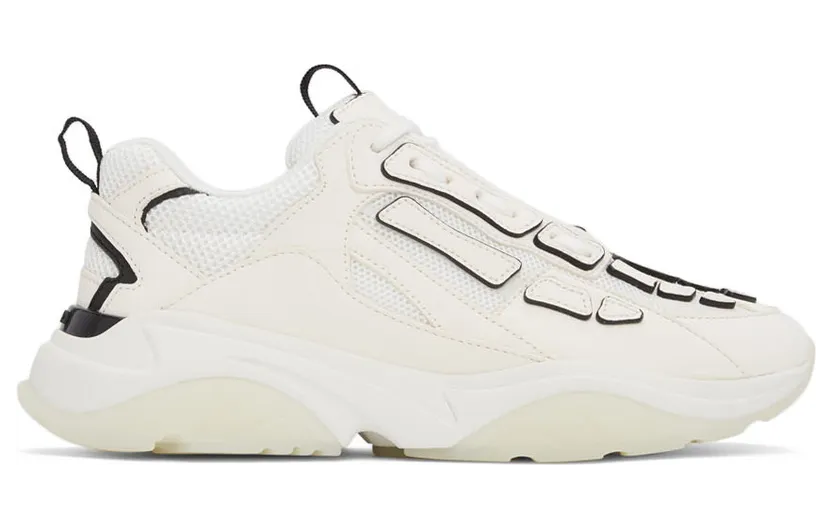 AMIRI White & Black Bone Runner Sneakers (PS22MFS001-182)