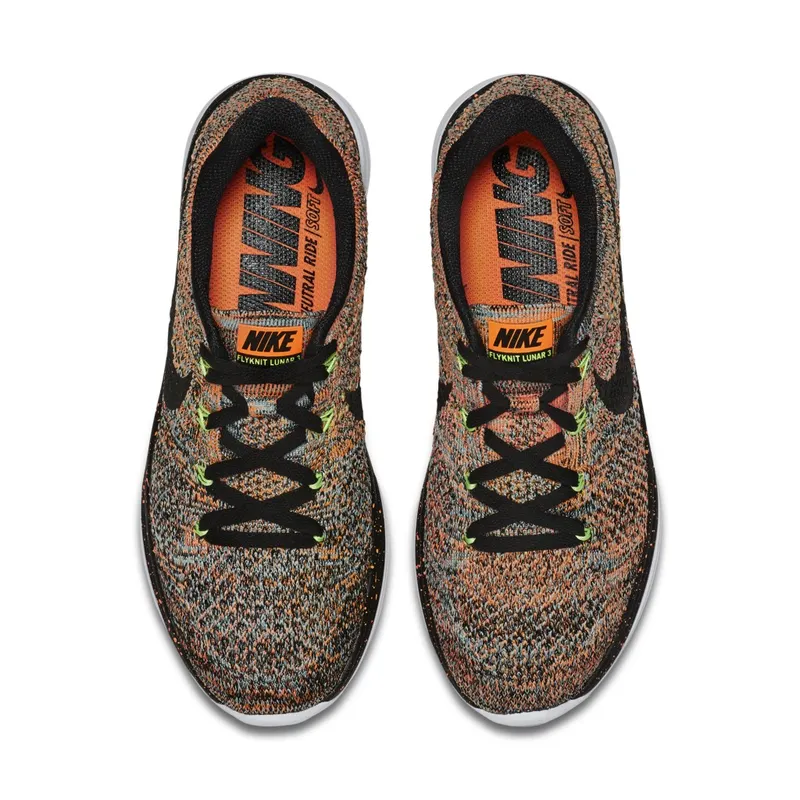 Nike  Flyknit Lunar3 Bright Citrus (W) Bright Citrus/Black-Glacier Ice (698182-800)