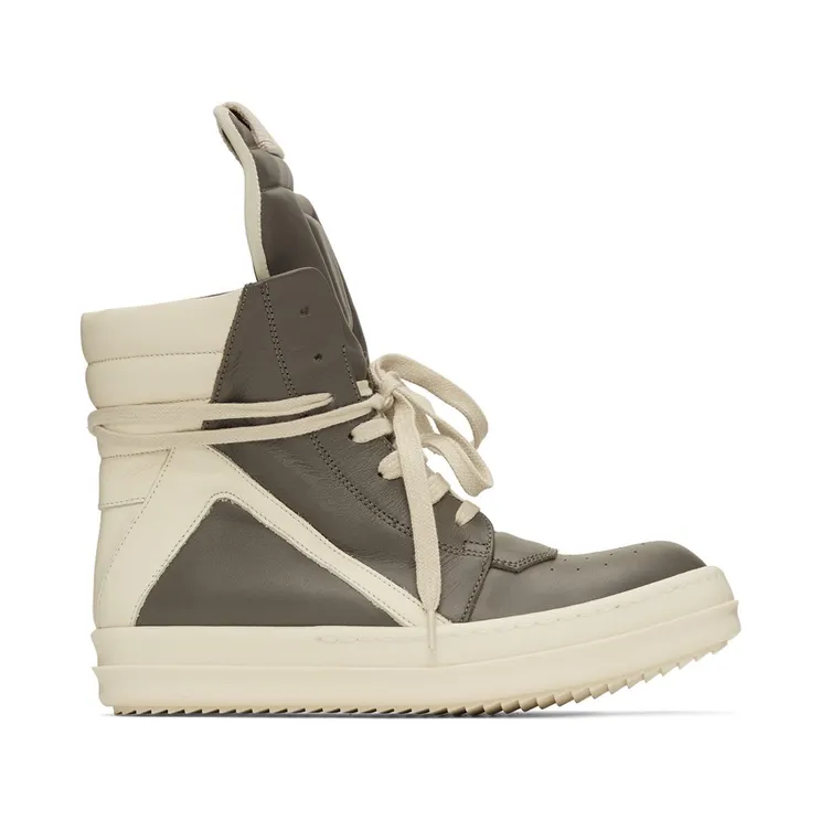 Rick Owens Grey Geobasket High-Top Sneakers (RP01B4894 LPO)