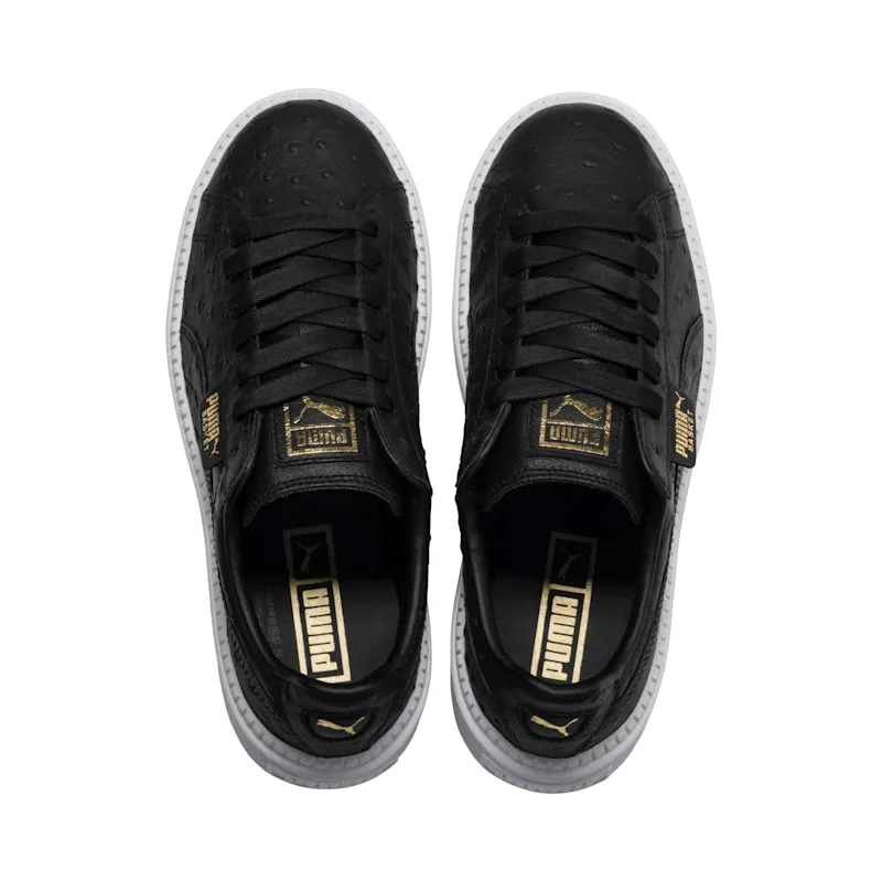 Puma PLATFORM TRACE OSTRICH “Black Ostrich” (366684-01)