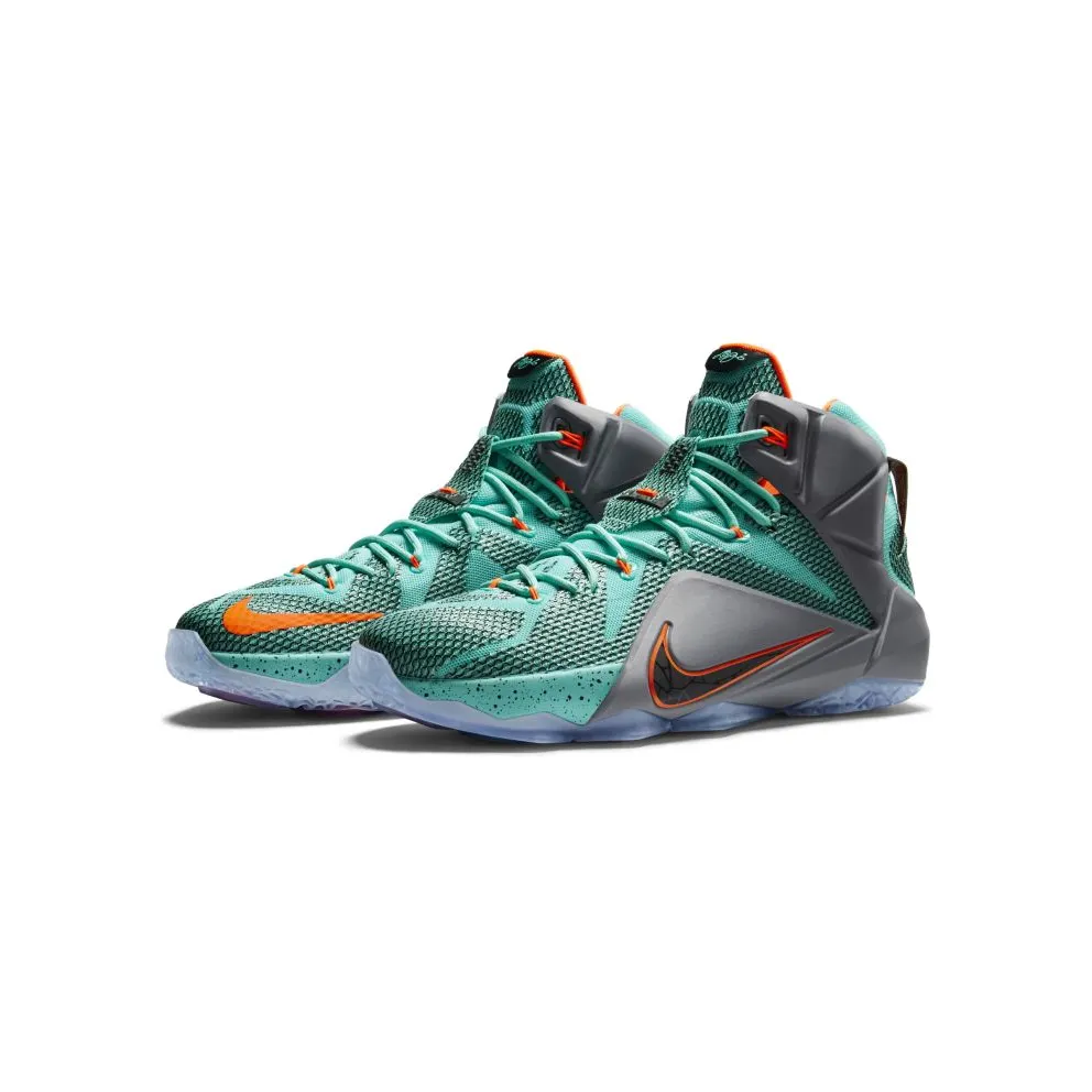 Nike LeBron 12 NSRL Hyper Turquoise/Black-Metallic Cool Grey-Hyper Crimson (684593-301)