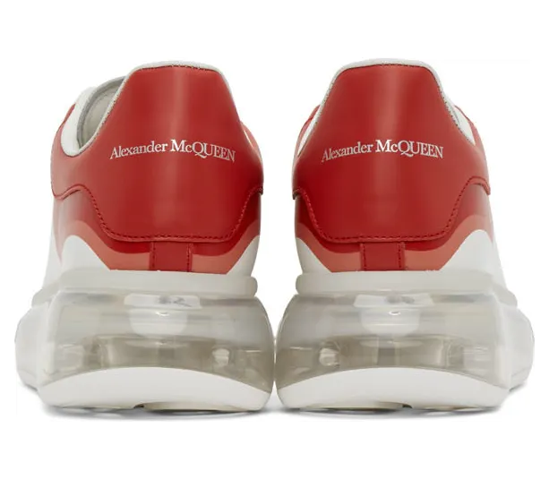 Alexander McQueen White & Red Oversized Sneakers (604233WHX99) (4)