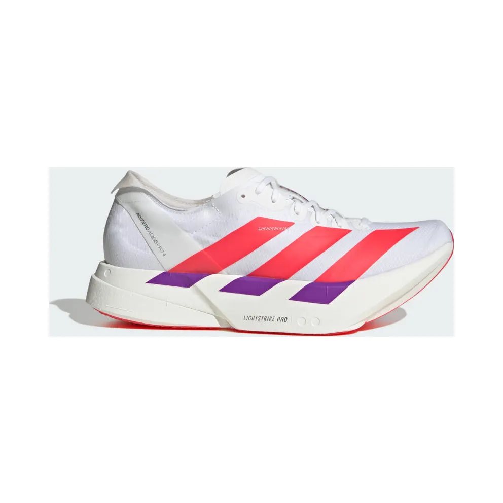 Adidas Adizero Adios Pro 4 Cloud White / Lucid Red / Shock Purple (KZ9020)
