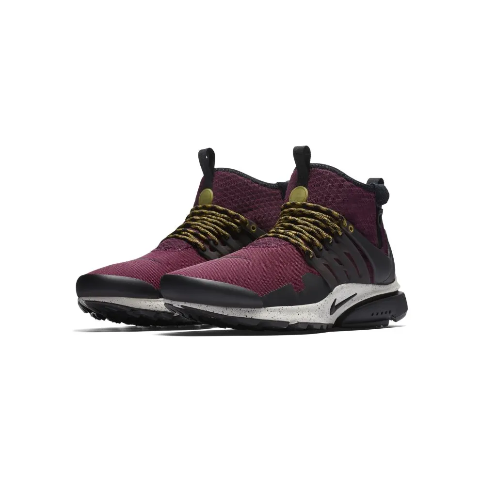 Nike Air Presto Mid Utility Bordeaux Bordeaux/Black-Pale Grey-Desert Moss (859524-600)